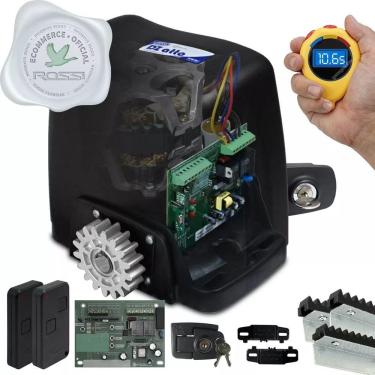 Imagem de Kit Motor Rossi Dz Atto Turbo 3m Crem 2 Control Portão 350kg