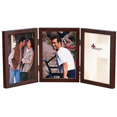 Imagem de Lawrence Frames Moldura de madeira de nogueira tripla articulada, coleção de galeria, 10 x 15 cm
