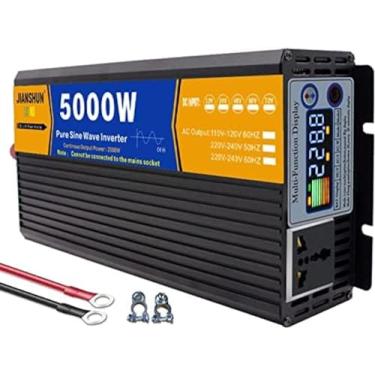 Imagem de Inversor de energia de onda senoidal pura 3000W 4000W 5000W 6000W 8000W Inversor de energia para carro DC 12V 24V 48V 60V 72V para AC 220V 230V 240V Conversor de transformador Tensão univers