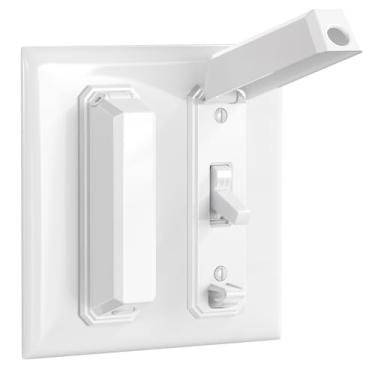 Imagem de CLYMENE Protetor de capa de interruptor de luz, capa de interruptor de parede à prova de crianças evita que suas luzes ou interruptores sejam ligados ou desligados acidentalmente, estilo de