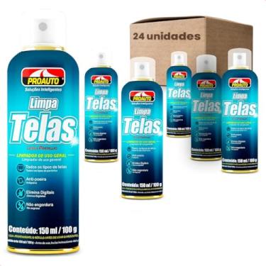 Imagem de KIT 24 Limpa Telas Uso Geral Auto Informática Pro auto 150Ml