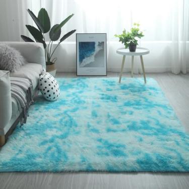 Imagem de JunJiale Tapete felpudo super macio para quarto, tapete fofo para sala de estar, tapete felpudo de pelúcia para decoração de casa, tapetes peludos para dormitório, tapete infantil para meninas 139 cm