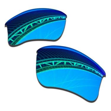 Imagem de LenzProse Lentes de reposição polarizadas de 1,5 mm para óculos de sol Oakley Flak Jacket XLJ, antiarranhões | Ajuste perfeito