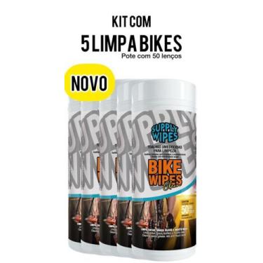 Imagem de Kit 5 Lenço Pano Toalhas Umedecidas Limpa Bike - Bike Wipes