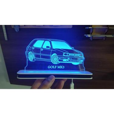 Imagem de Luminária Decorativa com LED Golf Mk3 4P Roda BBS - Hobbies do Ofício,