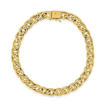 Imagem de Pulseira de Ouro 18K Romana 19cm - Elegancy Joias, 6,50gr