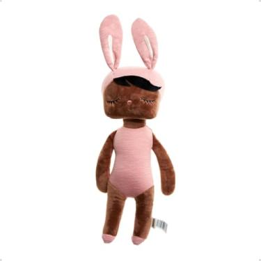 Imagem de Metoo, Boneca Angela Fashion Negra com sacola 33cm, Rosa