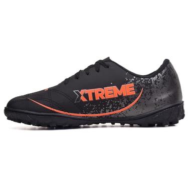 Imagem de Chuteira Society Topper Dominator Xtreme Running (Preto Laranja, BR, Adulto, Numérico, 38)