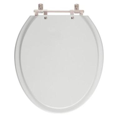 Imagem de Assento Sanitário Lirio Cinza Prata para vaso Celite - Pontto Lavabo