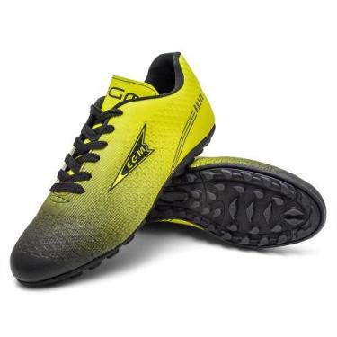 Imagem de Chuteira trava fixa-society-soccer lona soft EGM 557C, Verde, 44