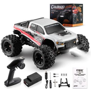 Imagem de EAZYRC Brushless Fast RC Cars for Adults, 1/18 Chevrolet Colorado 4X4 Offroad RC Truck, RTR High Speed 45+km/h Hobby Electric RC Monster Trucks, Black