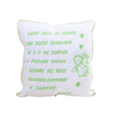 Imagem de Almofada Decorativa Santo Anjo Para Quarto de Bebê Menina Menino - Mar