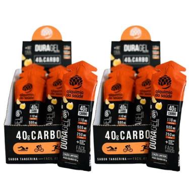 Imagem de 2x Carbogel Box 40g Carbo Alquimia da Saúde Tangerina 15 Unidades 60g,