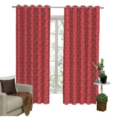 Imagem de Cortina Sala Ou Quarto Jacquard 4m X 2,60m Semi Blackout - Campari, Ve