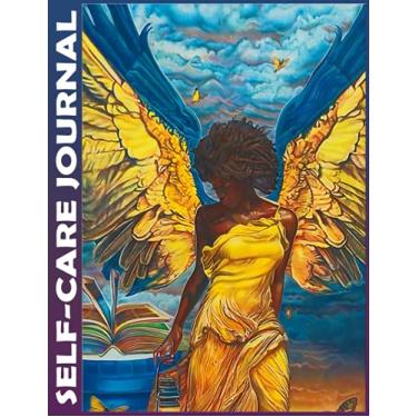 Imagem de Self-Care Journal: Black Angelic Guidance Beautiful Daily Planner Easily Organizes Your Daily Tasks And Boosts Productivity - The Perfect Journal And ... Undated Office Supplies Notepad For Women