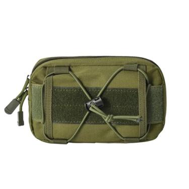 Imagem de WUYUNTAI Bolsas táticas, Molle Admin Pouches Utility Celular Lanterna Ferramenta Bolsa para Colete Tático Peito Cintura Bolsa Utilitária Ferramenta Bolsa Tática (Verde)