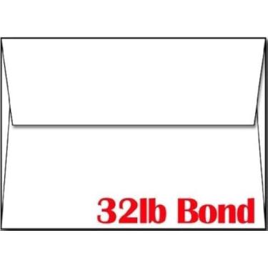 Imagem de Envelopes A2 brancos de 14,5 kg Bond Heavyweight - 100 envelopes - Envelopes da marca Limited PapersTM