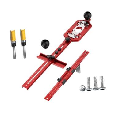 Imagem de Generic Roteador Fresamento Ranhura Suporte Marcenaria Guia de Roteador Fácil de Usar Premium Corte Círculos de Roteamento Roteador Círculo de Corte Gabarito, Conjunto Completo de 3 Tipos