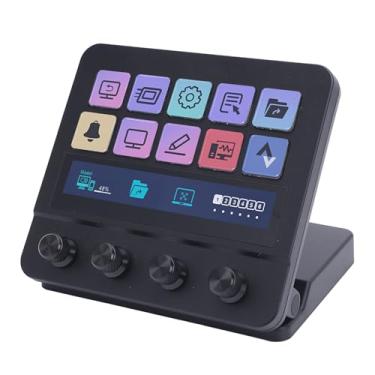 Imagem de Teclado Visual Controlador de Fluxo, Controlador de Estúdio Com 10 Teclas LCD Personalizáveis, Teclado Macro Profissional para PC OBS
