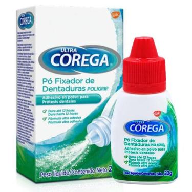 Imagem de Fixador de Dentaduras Ultra Corega Pó 22g 12hrs Próteses Adesivo - GSK
