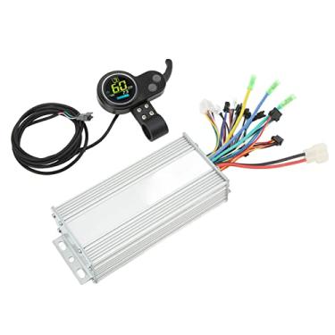 Imagem de Kit de Controlador de Motor de Scooter Elétrico Com Painel LCD de Cor 2-em-1 Redonda e Acelerador de Polegar, 48V 60V 1000W, para Conversão de Bicicleta