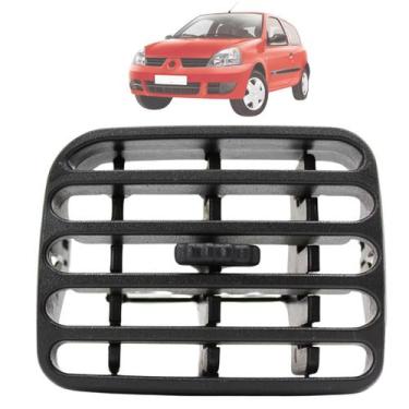 Imagem de Difusor Saida Ar Central Esquerdo Clio 2000 01 02 03 04 Até 2016 Cinza