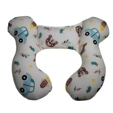 Imagem de Almofada Para Pescoço Com Apoio Cabeça Bebe Cadeirinha - HAPPY LINE