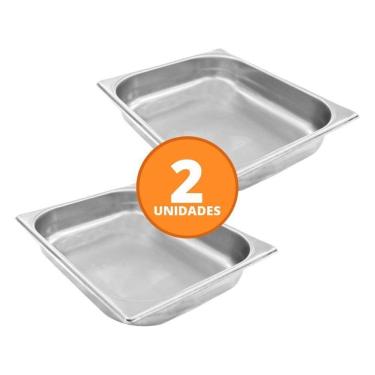 Imagem de Kit - 2 Cuba Inox Gn 1/2 Fria 325x265x60 - Venâncio