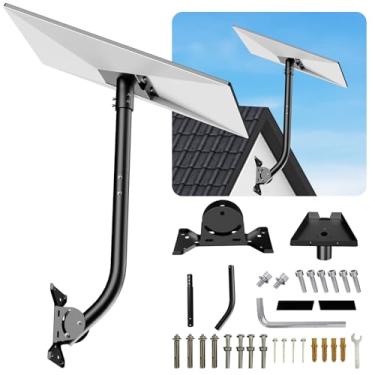 Imagem de LUXENECK Suporte Starlink Gen 3, kit de montagem ajustável compatível com placa padrão Starlink Gen 3, suporte de parede/suporte de teto para Starlink Internet Kit de satélite, suporte de poste