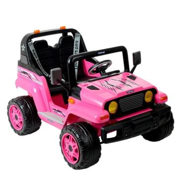 Imagem de Carro Elétrico Infantil Jipe Ranger Rosa Peg Perego 12V