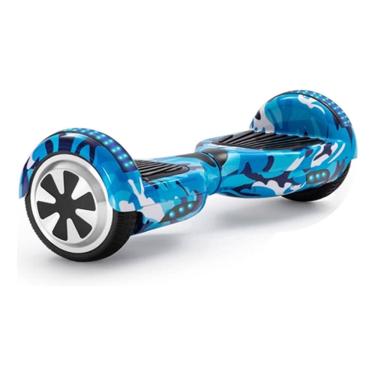 Imagem de Hoverboard Skate Elétrico Azul Camuflado Original 6.5 Led Bluetooth