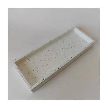 Imagem de Bandeja Retangular de Cimento(Granilite com Turmalina Negra)