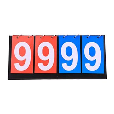 Imagem de Placar portátil multifuncional Flipper de pontuação manual para esportes, placar portátil