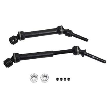 Imagem de 1 par dianteiro e traseiro de liga de alumínio RC CVD aço eixo de transmissão junta do eixo de transmissão para caminhão curto Traxxas Slash 4X4 Stampede Rustler VXL HQ727