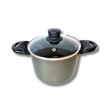 Imagem de Caldeirão 16 Cm Marcolar Com Tampa Vidro Antiaderente 5 Camadas de Tef