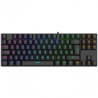 Imagem de Teclado Gamer Satellite Gk-51 King Fight Rgb Mecanico Com Fio Preto - (ingles)