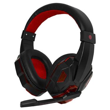Imagem de Headset Gaming Satellite Ae-327r Com Usb/3.5 Mm Para Pc E Smartphone - Vermelho/preto