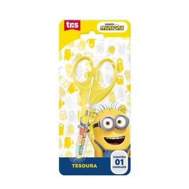 Imagem de Tesoura Escolar Minions Tris - 13cm Amarelo