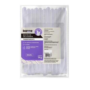 Imagem de Cola Quente Silicone Grossa Bastão Bazze - 1kg