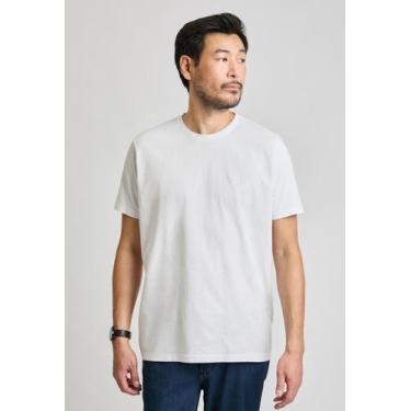 Imagem de Camiseta Manga Curta Relaxed Fit Tingimento - DOCTHOS, 001 BRANCO, P