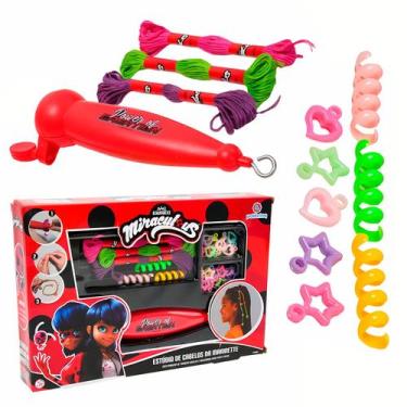 Imagem de Kit Beleza Infantil Miraculous Ladybug Estúdio De Cabelos Com Pulseira
