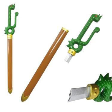 Imagem de COSWOR 77 cm Metal Aço Carbono Anime Nanatsu No Taizai Dragon Handle Meliodas Espada para Cosplay, Coleção, Acessórios de Fantasia