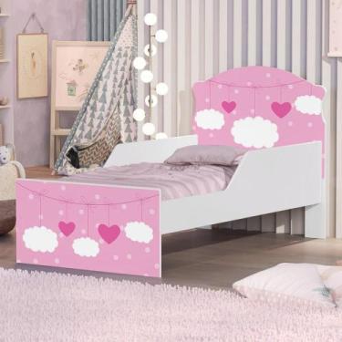 Imagem de Mini Cama Nuvens e Coração Meninas - CASA H