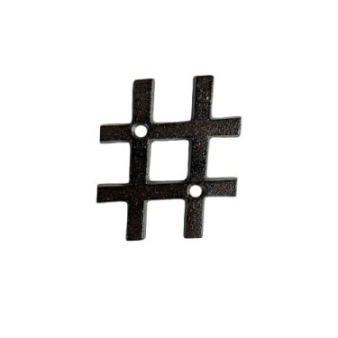 Imagem de TripDock Número da casa de ferro forjado de 7,6 cm, parafusos correspondentes incluídos/1 placa de peça #