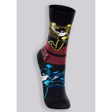 Imagem de Meia Urban Infantil Lupo 16865-030 Rock Neon Algodão T. 30/36, 30/36, 