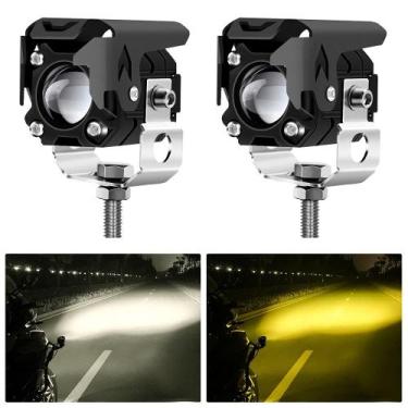 Imagem de Par de Farol de Milha LED Auxiliar 10W Iluminação noturna carro moto L