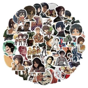 Imagem de Adesivos De Anime Attack on Titan À Prova D'água, Decalques 10 30 50 U