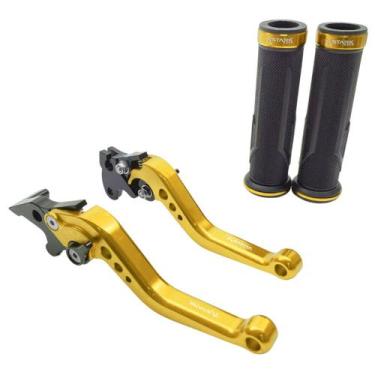 Imagem de Kit Manopla Manete Esportivo Yes 125 Intruder 125 Dafra Riva - Stark R