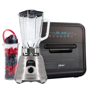 Imagem de Kit Fritadeira Super Fryer E Liquidificador New Osterizer Com Jarra Blen N Go Oster 110V