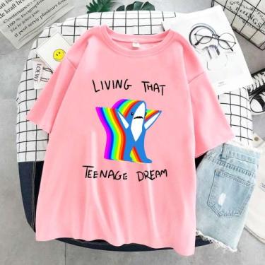 Imagem de Camiseta Katy Perry Left Shark Living That Teenage Dream Unissex - sne